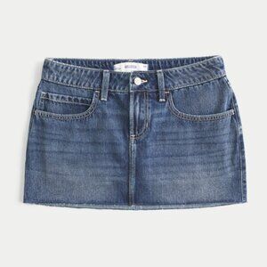 Hollister Low-Rise Denim Mini Skort NWT
